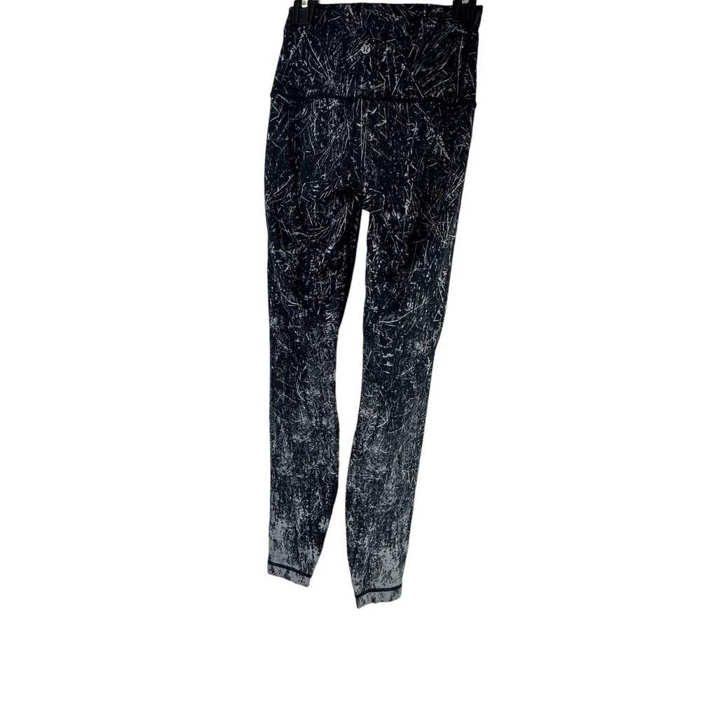 Lululemon Wunder Under Hi-Rise Tight 28" Alouette Alpine White Black Pant Size 4 - Picture 6 of 14